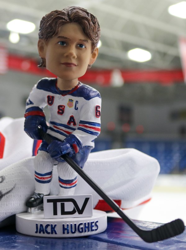 Jack Hughes bobblehead